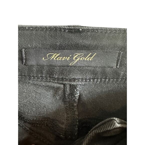 MAVI Gold 'Adriana Ankle' Mid-Rise Super Skinny Black Jeans - 28 - Picture 11 of 14